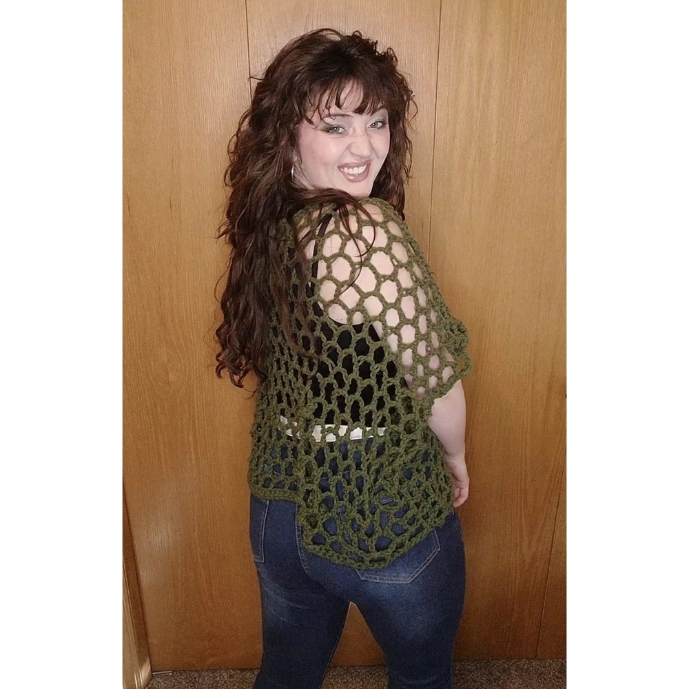 Crochet Netted Coverup